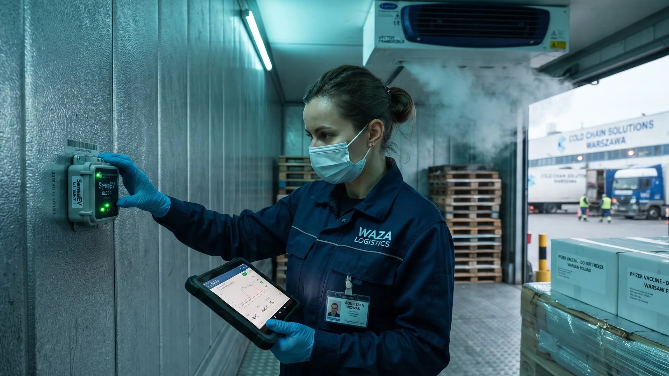 BLE 5.0 Beacons by Atlanta Systems Enabling Multi-Zone Temperature Mapping on Warsaw Pharma Routes